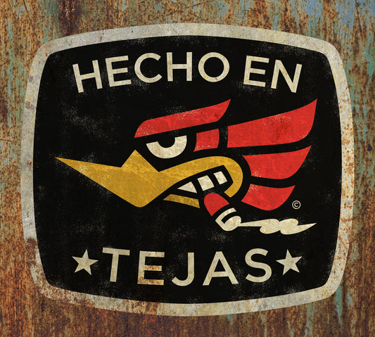 Señor Horsepower Hecho En Tejas Dibond Metal Sign