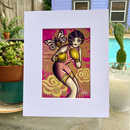 Golden Gloves Lithograph Print