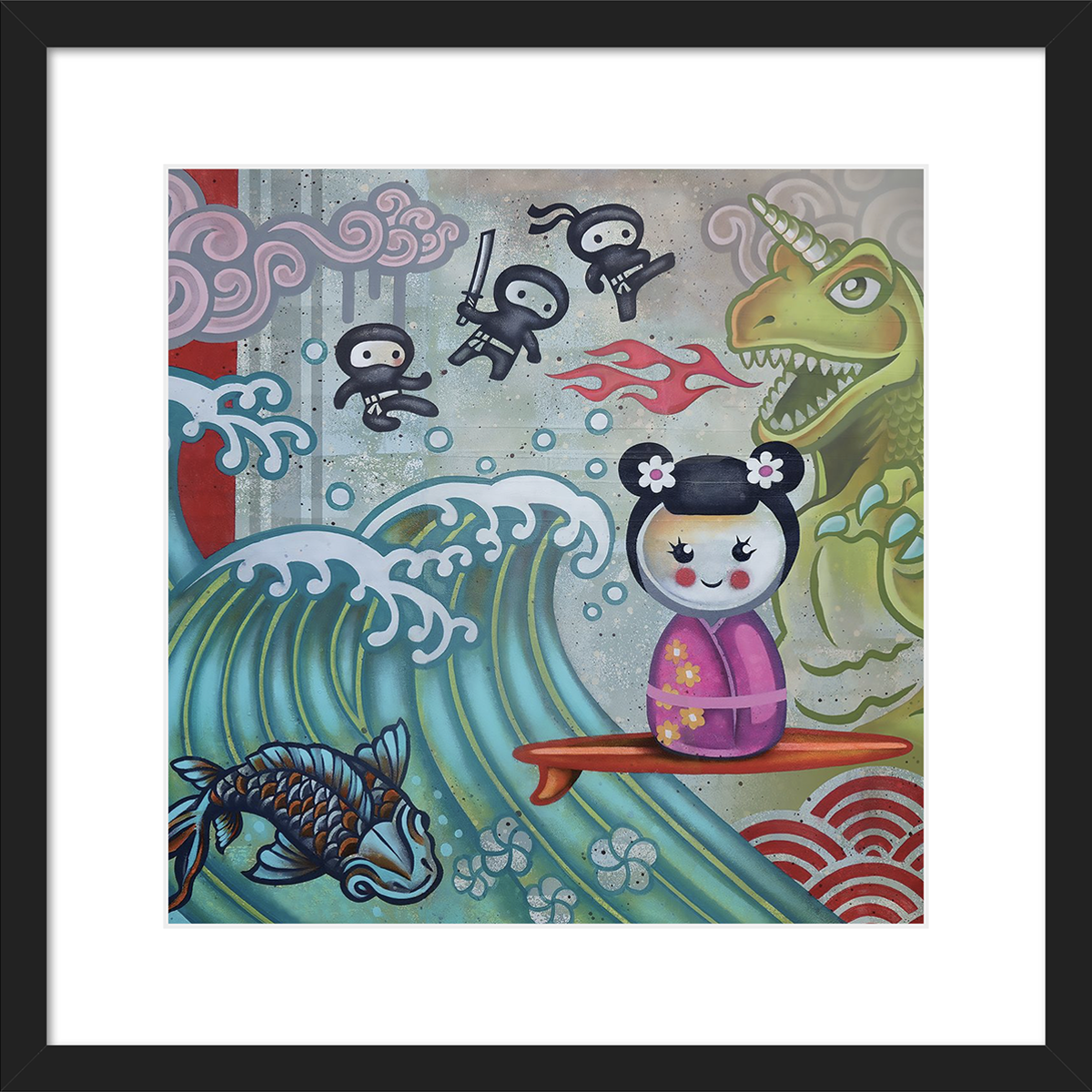 No Fear Square Giclée Print